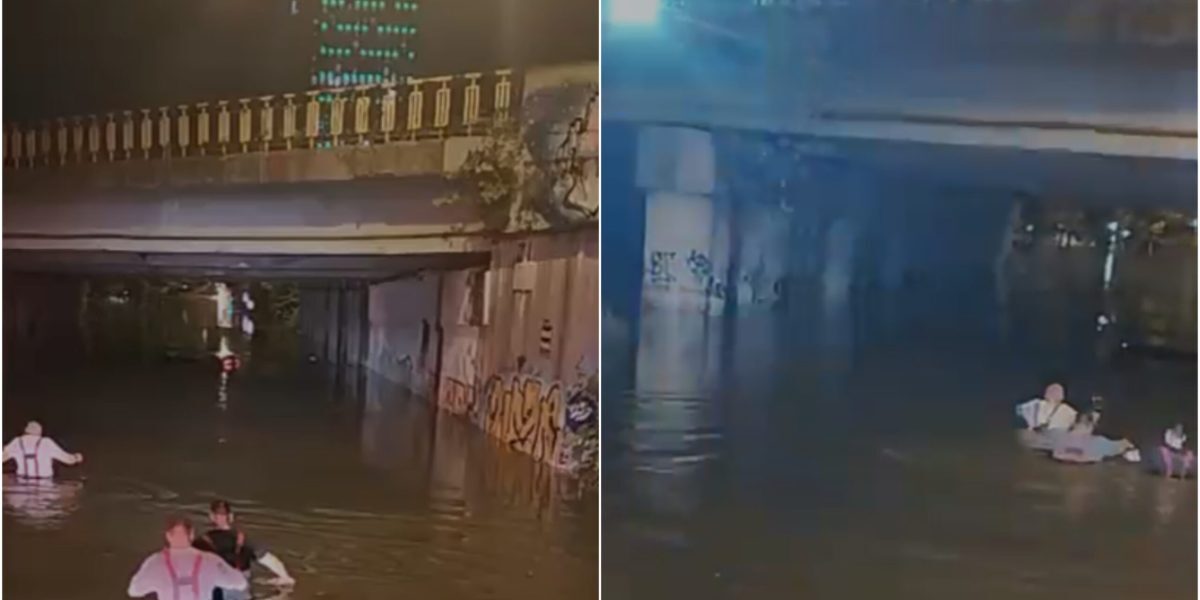 Valul ucigaș din București: Pompieri în apă, 400 de mașini distruse, Victoriei 2 închis