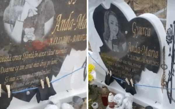 Mormânt profanat! Sora victimei lui Gânj, șocată de ce au găsit pe cruce