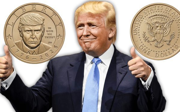 SUA lansează dolar de AUR cu chipul lui Donald Trump