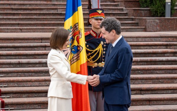 Nicușor Dan, primit de Sandu la Chișinău, de Ziua Independenței