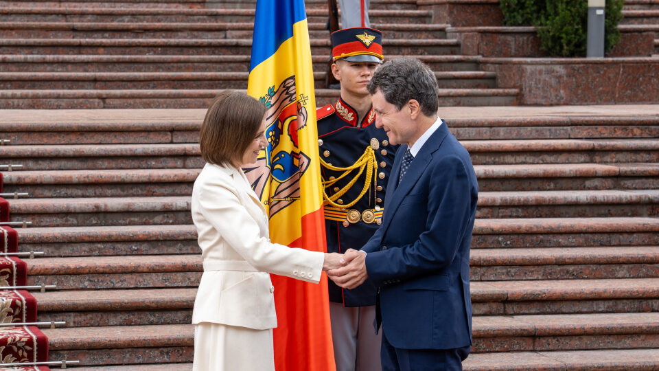 Nicușor Dan, primit de Sandu la Chișinău, de Ziua Independenței