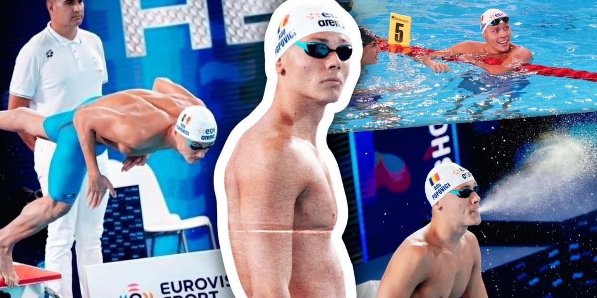 David Popovici, lacrimi de AUR: record și finală la Europene