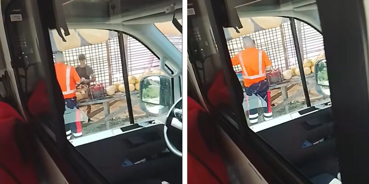 Ambulanță amendată cu 7000 lei în timp ce cumpărau pepeni