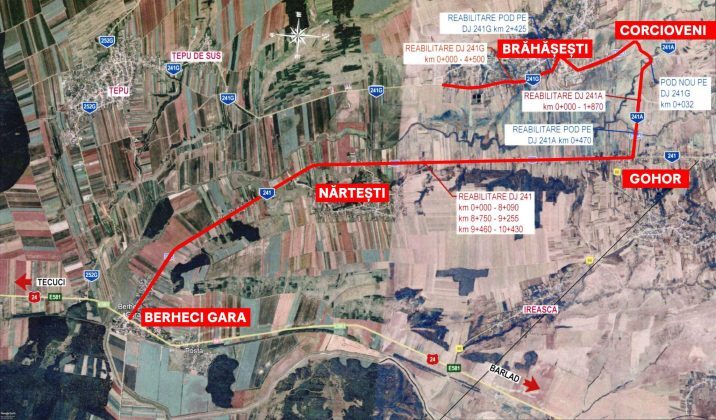 Galați: 111 milioane lei pentru modernizarea drumului Berheci-Brăhășești