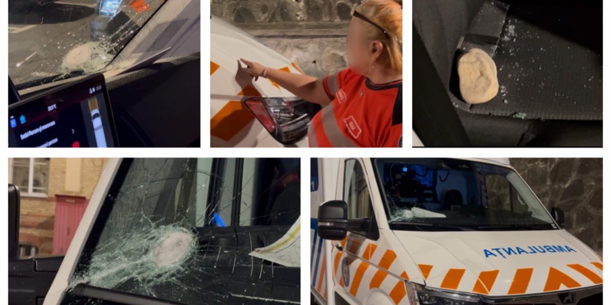 Ambulanță atacată cu topoare în județ. Acuzații șocante