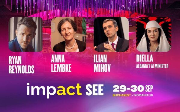 Ryan Reynolds și AI-ul ministru vin la București pentru IMPACT SEE