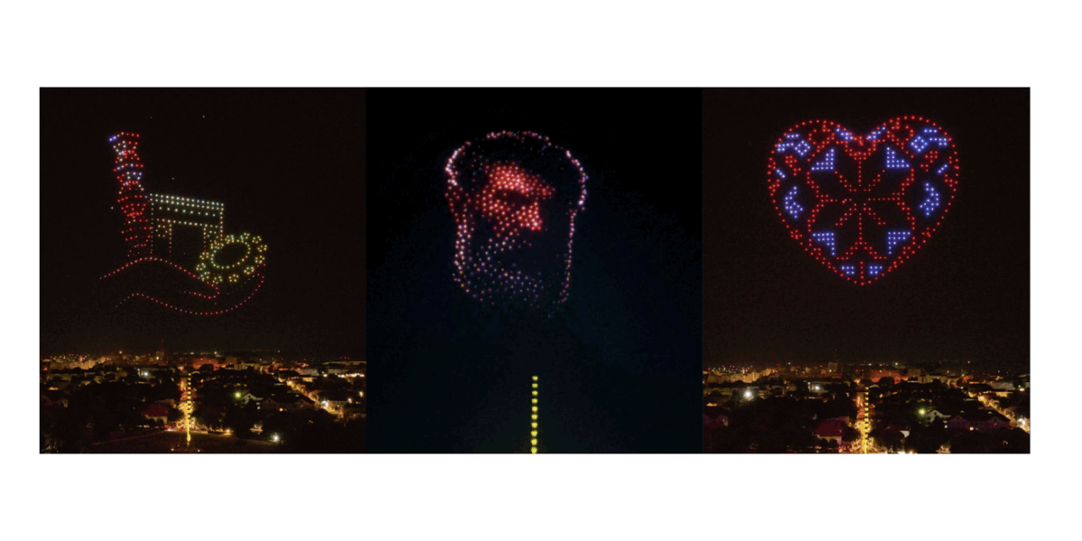 Drone românești, de la 50 la Târgu Jiu la 450 în spectacol
