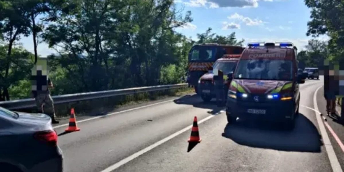Groaznic accident în Mureș: trei mașini și un camion militar, cu victime