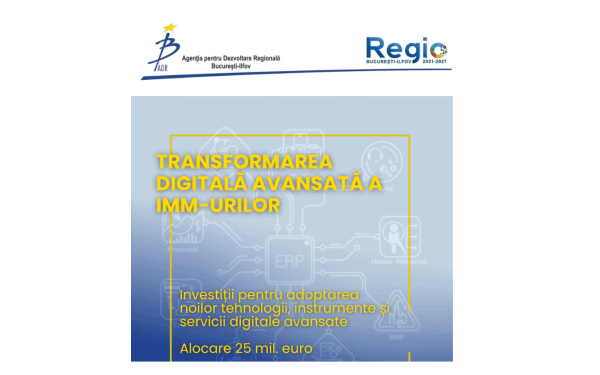 IMM-uri București: 25 mil. EUR din fonduri europene pentru digitalizare