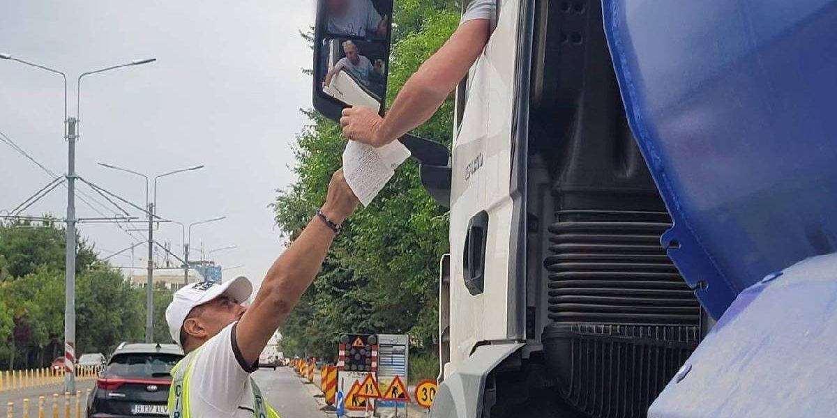 Amenzi URIAȘE pe șoselele Bucureștiului. Ce riscă șoferii de TIR