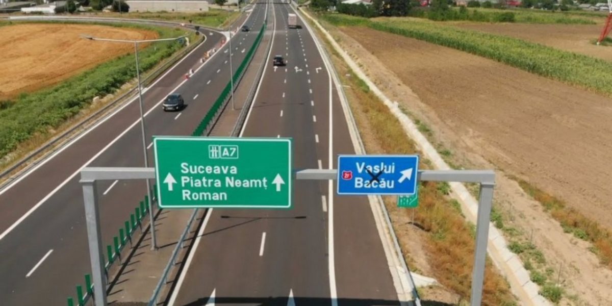 A7 spre Bacău: 46 km noi, deschiși în 2h11min