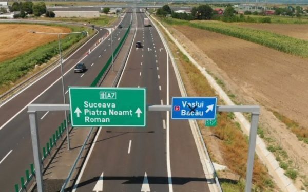 A7 spre Bacău: 46 km noi, deschiși în 2h11min