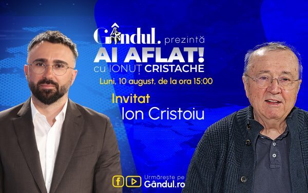 Cristache și Cristoiu, live pe Gândul, luni de la 15:00