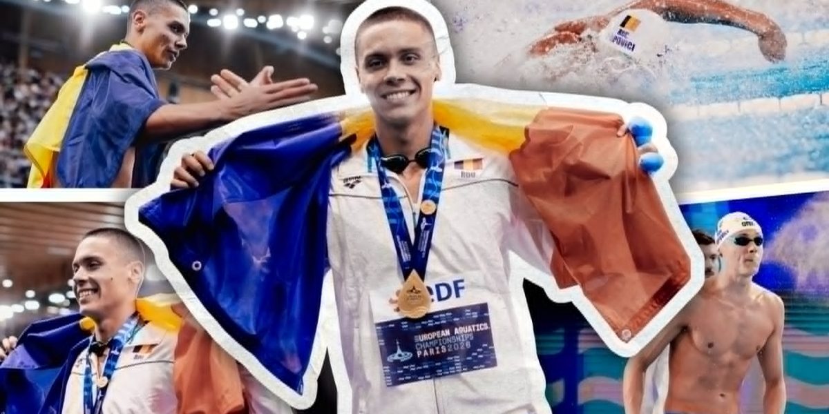 David Popovici, AUR istoric la 100 metri liber!