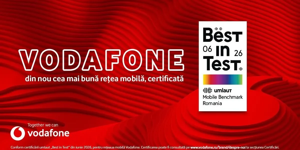 Vodafone România, lider al rețelei mobile pentru al cincilea an