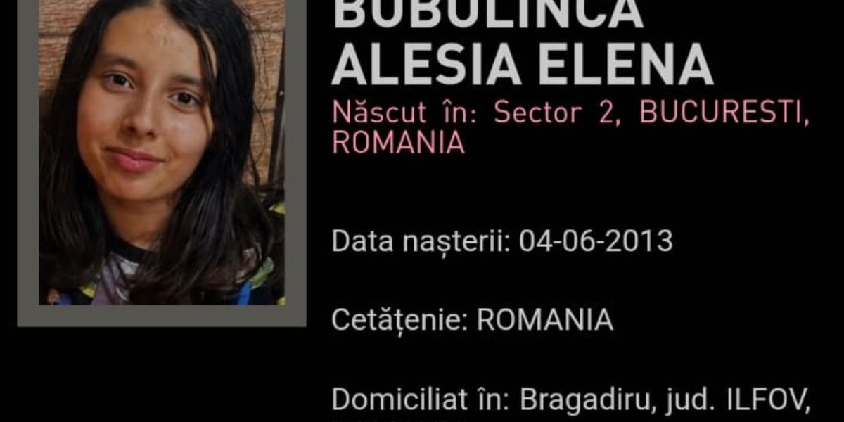 Fetiță dispărută din Bragadiru: RO-Alert declanșat