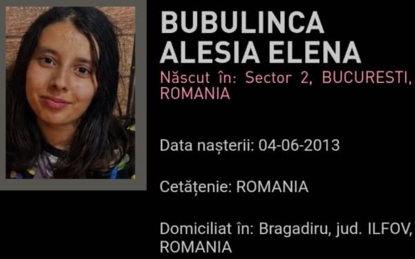 Fetiță dispărută din Bragadiru: RO-Alert declanșat