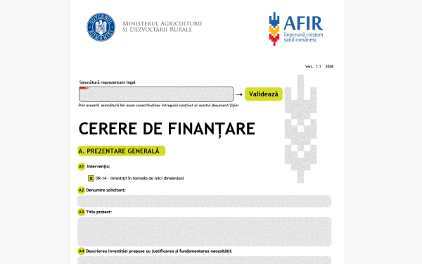 AFIR: Granturi 50.000 EUR pentru ferme mici, reguli noi la sesiune