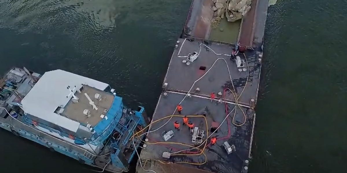 Dunărea a scăzut: Cernavoda, la un pas de oprire. Dragare continuă