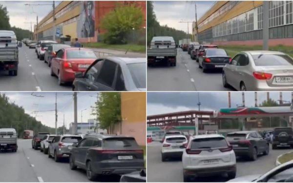 Ucrainenii au lovit o rafinărie, rușii la cozi uriașe la pompă