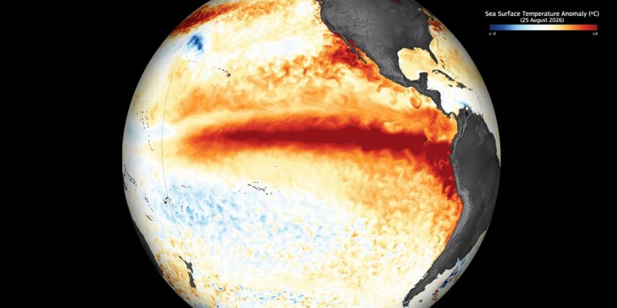 El Nino, uriașa „pată” caldă din Pacific, vizibilă din spațiu