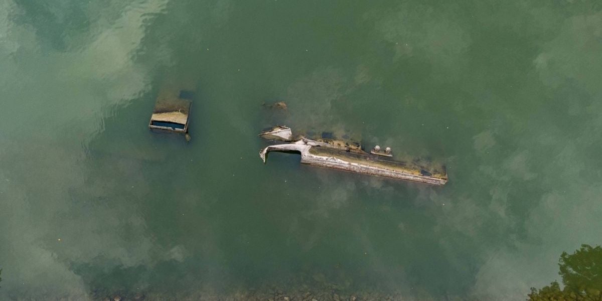 Dunărea, la cote joase: Nave de război vechi, dezvăluite în Austria