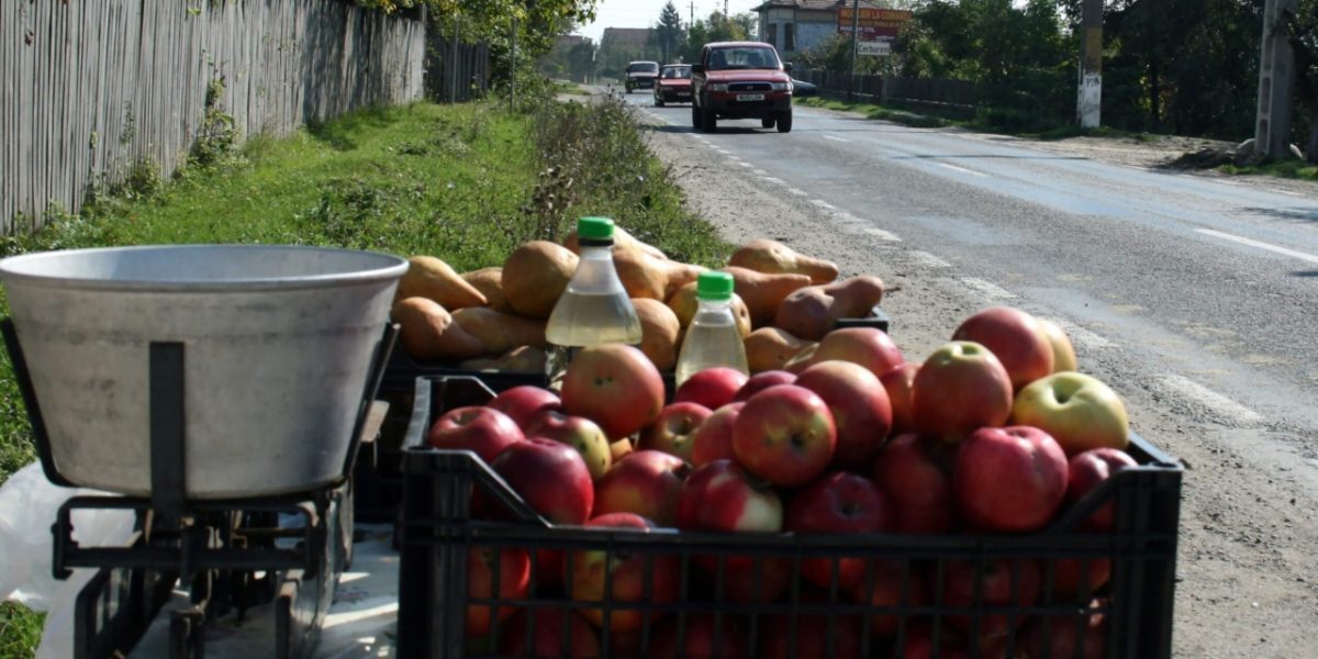 Poliția dă amenzi comercianților ilegali de legume și fructe