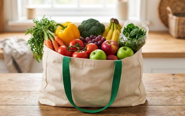 Lidl, pungă antirisipă de 5 lei: 2 kg fructe/legume la ofertă