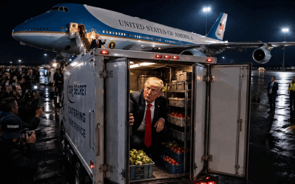 Trump, prins la colț: Umilința culinară din Turcia a stârnit hohote de râs