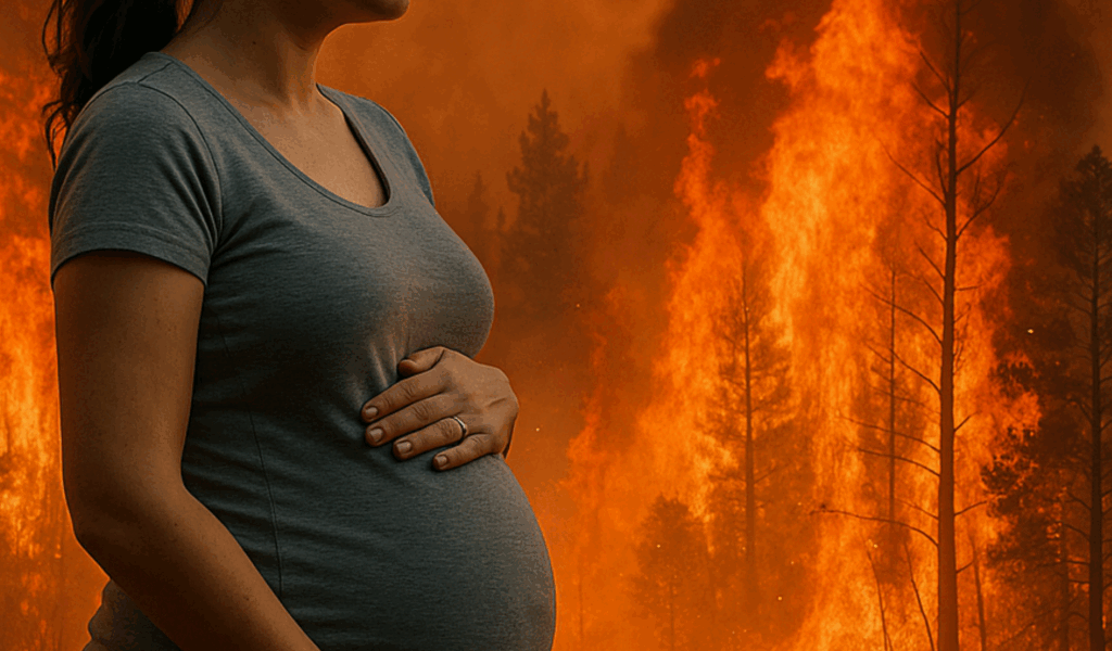 Fumul incendiilor: Amenințare gravă pentru gravidă