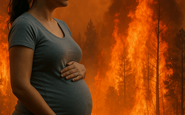 Fumul incendiilor: Amenințare gravă pentru gravidă