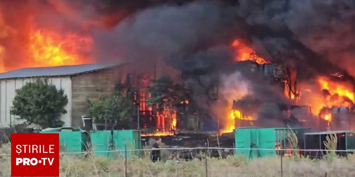 Incendiu de proporții în Lumina: RO-Alert activat