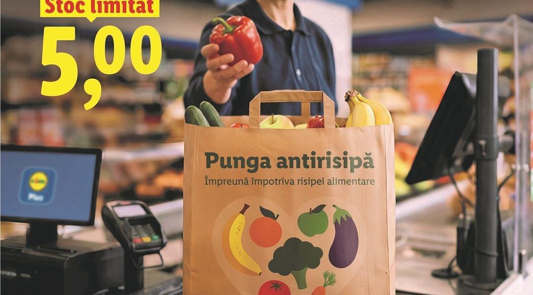 Lidl România luptă cu risipa: sacul anti-deșeuri pentru legume-fructe