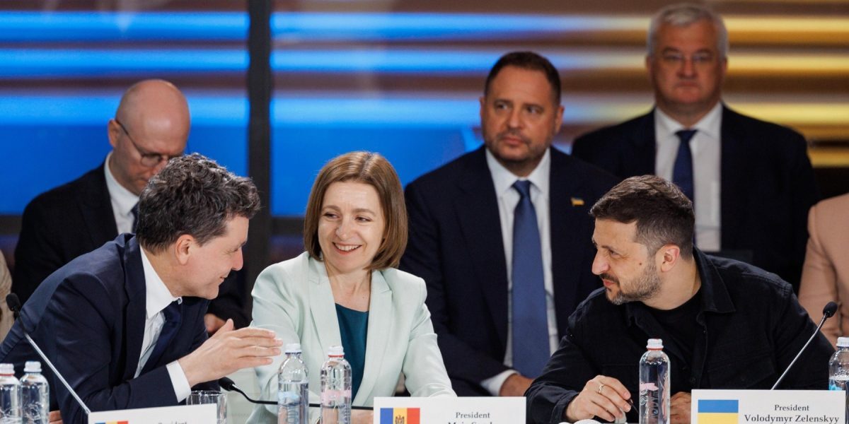 Nicușor Dan, conferință la Chișinău cu Sandu și Zelenski