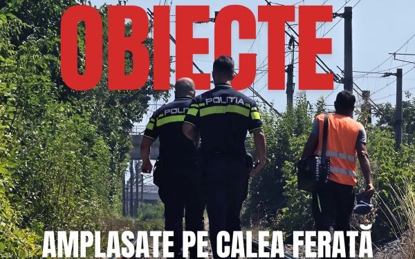 Pericol pe șinele de pe litoral. Obiecte aruncate intenționat