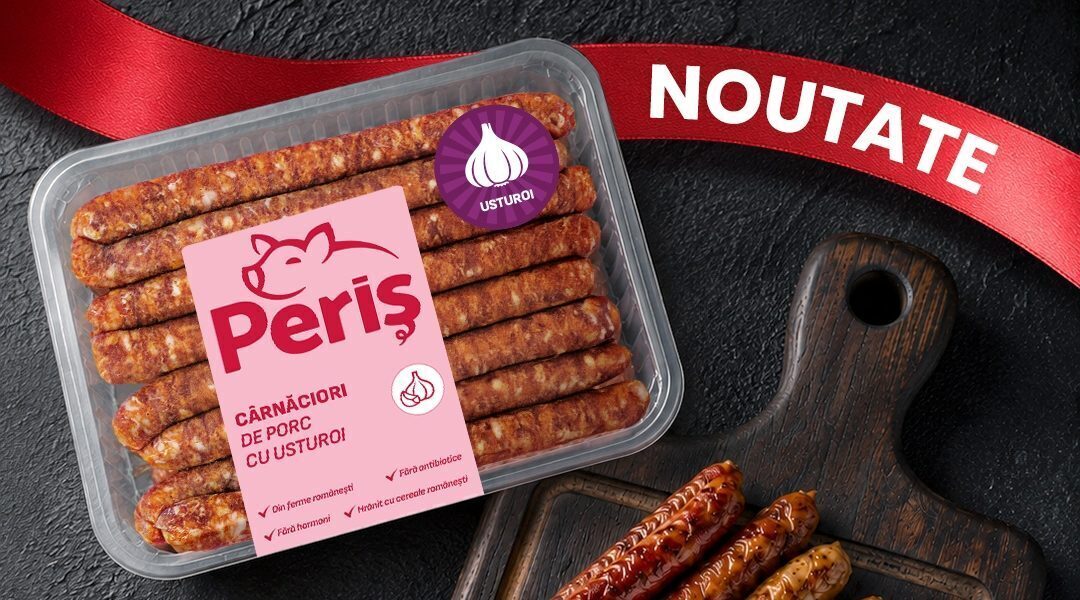 Periș lansează cârnați noi: un deliciu cu usturoi