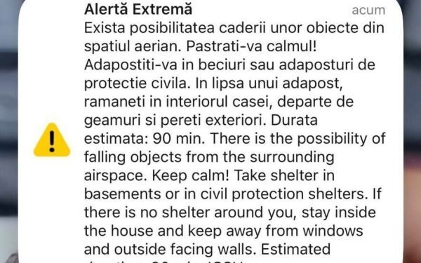 RO-ALERT Tulcea: Atenție la obiecte căzute din spațiu