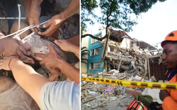 Bebeluş salvat din ruine, după 48 de ore de chin