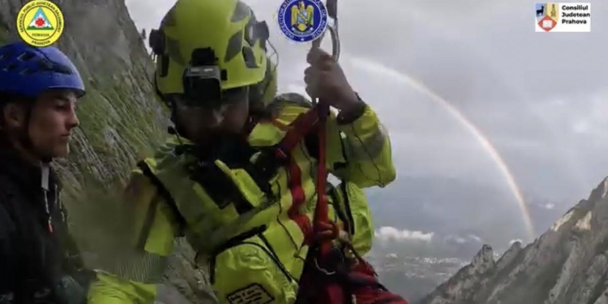 Salvamont Bucegi, salvare uimitoare: „Credeam că e doar în Elveția”