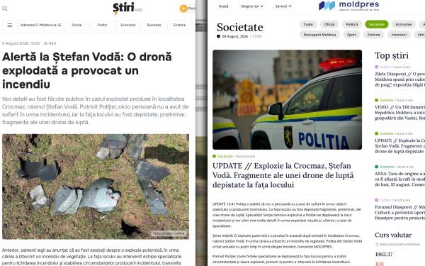 Presa Moldovei: Ce se scrie despre incident
