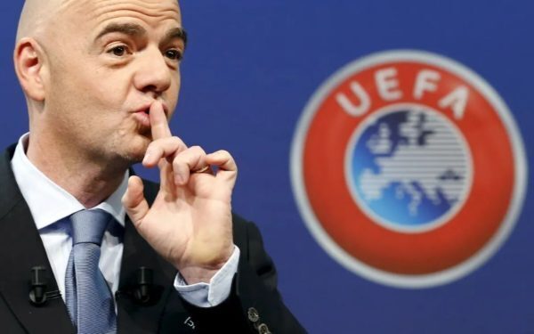 UEFA îl acuză pe Infantino în SUA, conflict fără precedent