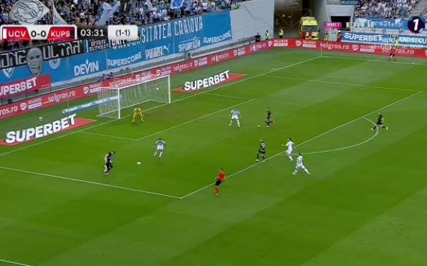 Craiova, eliminată? KuPS deschide scorul rapid în Europa