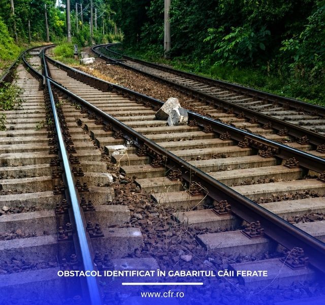 Obiecte pe calea trenului la Petroșani. CFR anunță Poliția
