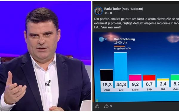 Radu Tudor: Rușii, ținta lui Tudor pentru victoria AfD în Germania