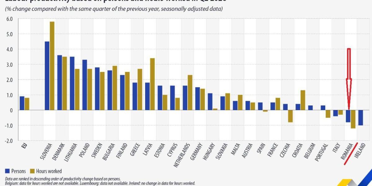 România și Slovenia, campioane europene la creșterea productivității