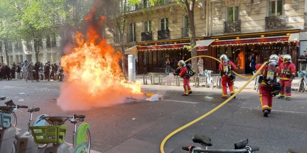 Șeful Poliției din Paris: Protestele elevilor au scăpat de sub control